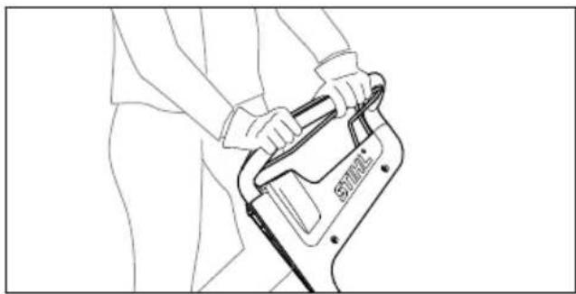 STIHL RM 448 TC - Impugnatura e guida del tosaerba - 1