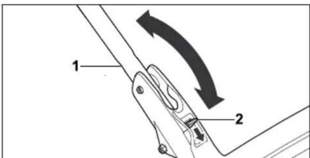 STIHL RM 448 TC - Adjusting the Handlebar - 1