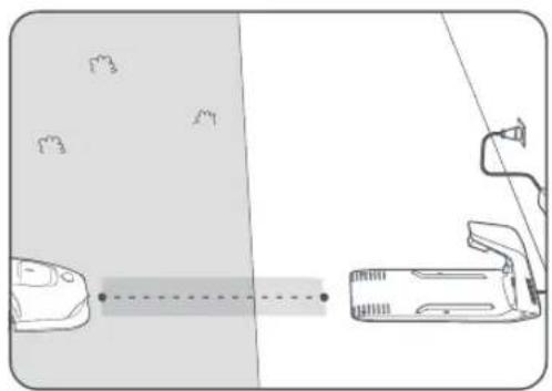 DREAME Mova 1000 - • To Connect the Work Area and the Charging Station - 2