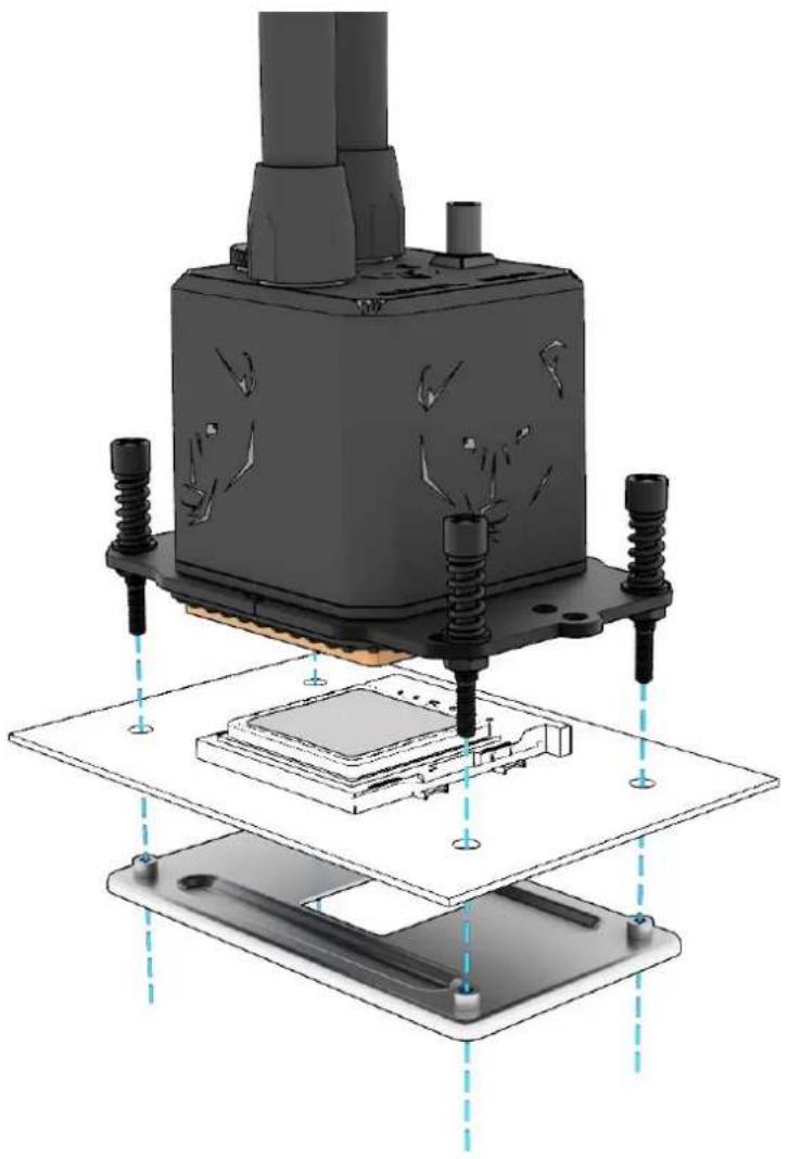 Alphacool Eisbaer Aurora 240 - AMD AM3+ / AM3 / AM2+ / AM2 / FM2+ / FM2 / FMI / C32 / G34 - 6