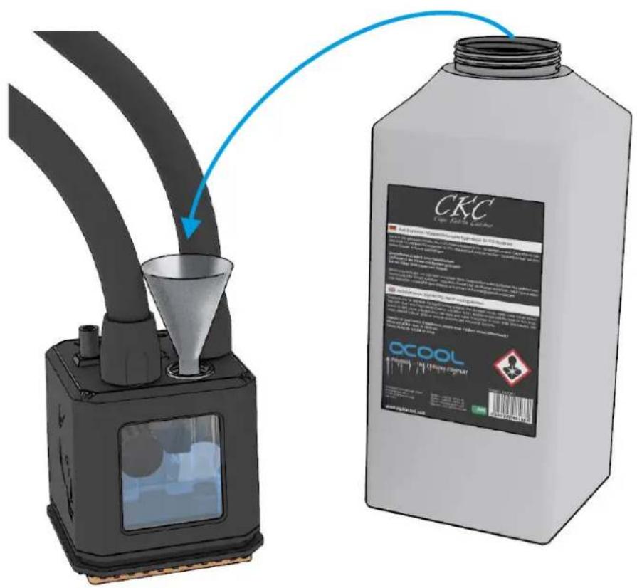 Alphacool Eisbaer Aurora 280 - KÜHLFLÜSSIGKEIT NACHFÜLLEN - 1