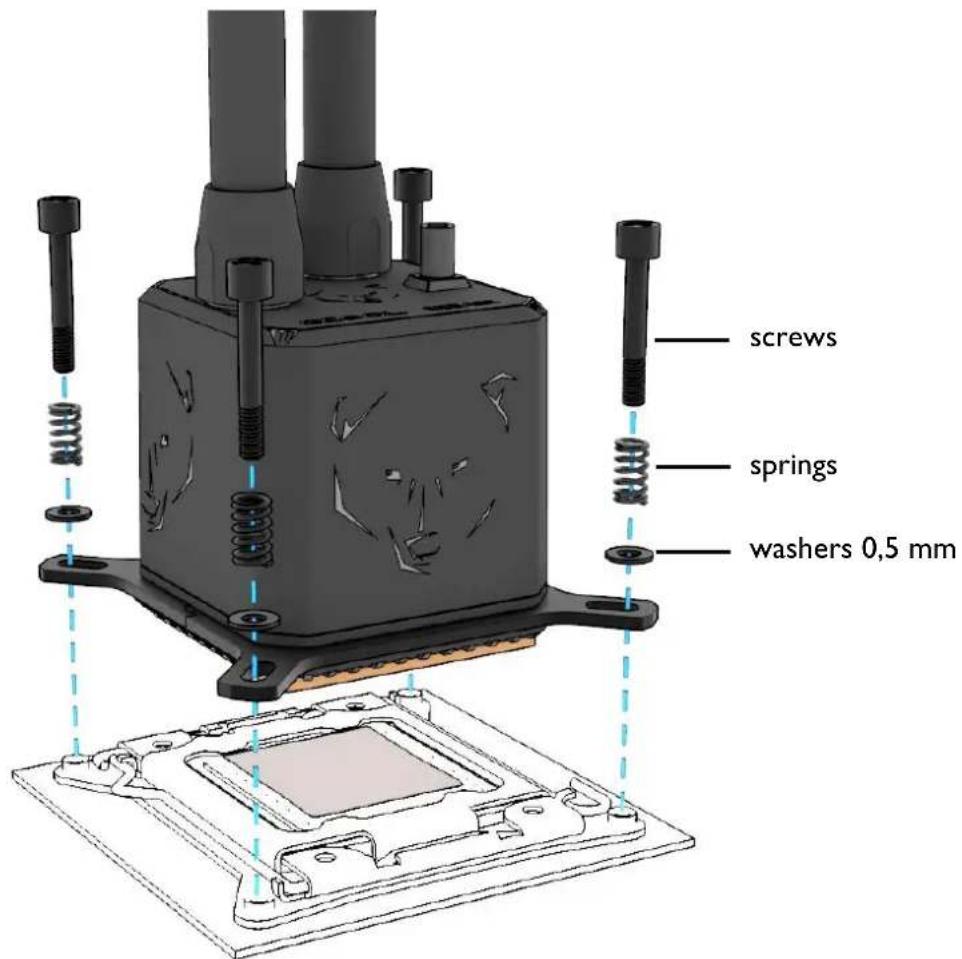 Alphacool Eisbaer Aurora 280 - INTEL 2011 / 2011-3 / 2066 - 6