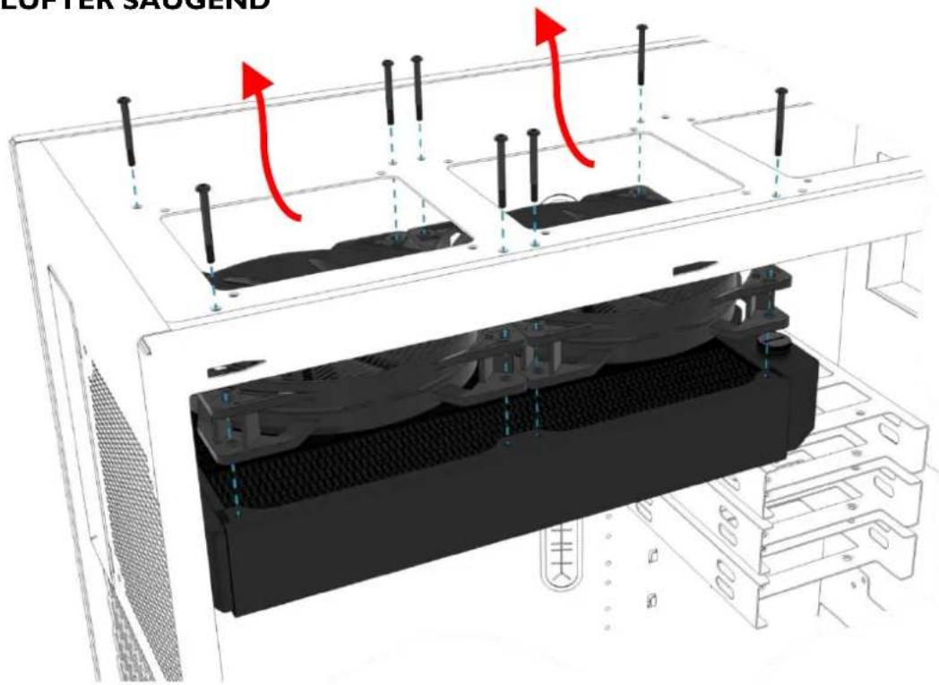 Alphacool Eisbaer 240 - RADIATORMONTAGE - 2