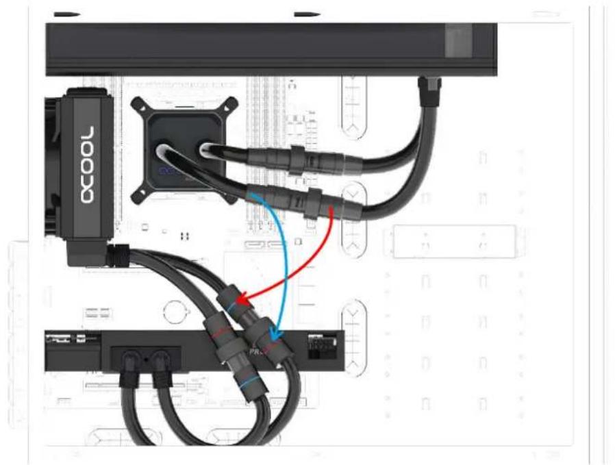 Alphacool Eisbaer Extreme 280 - Montagebeispiel Eiswolf GPX - 1