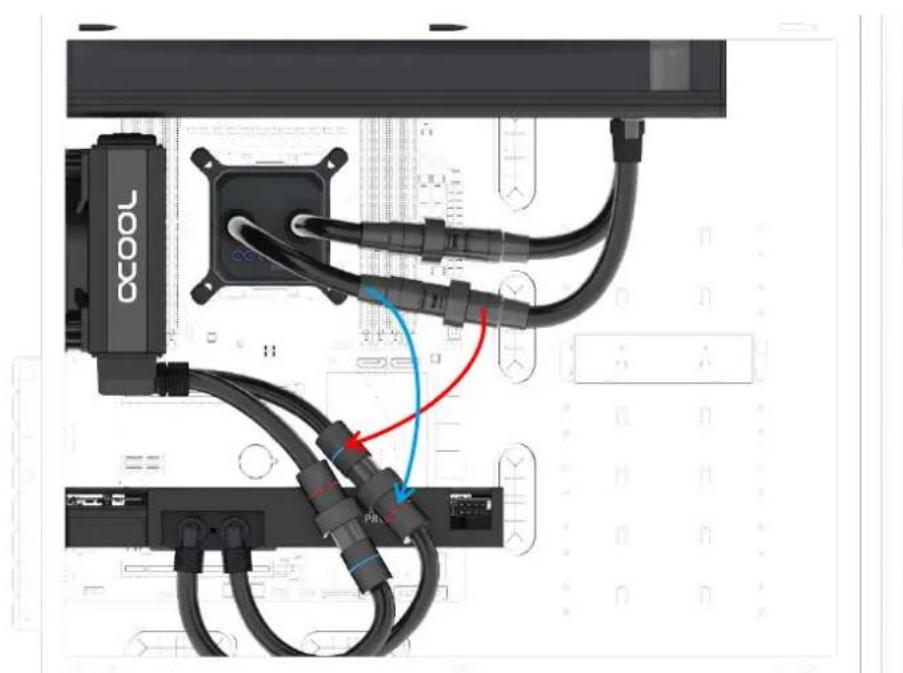 Alphacool Eisbaer Extreme 280 - クイックリリースコネクタの使用 - 2