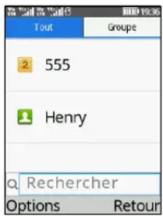TCL OneTouch 4042S - Consulter votre répertoire - 1