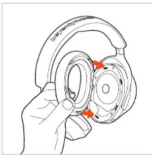 BEYERDYNAMIC Aventho 300 - Substituir as almofadas auriculares - 2