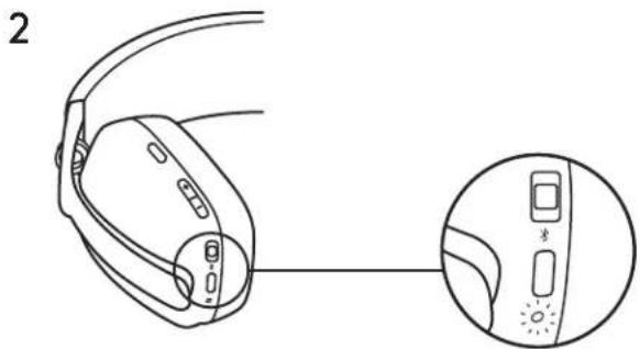 LOGITECH Zone Vibe Wireless - ENCENDIDO/APAGADO - 2