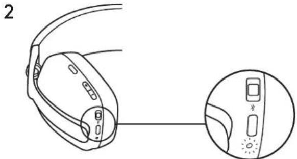 LOGITECH Zone Vibe Wireless - MAITINIMO |JUNGIMAS / ISJUNGIMAS - 2