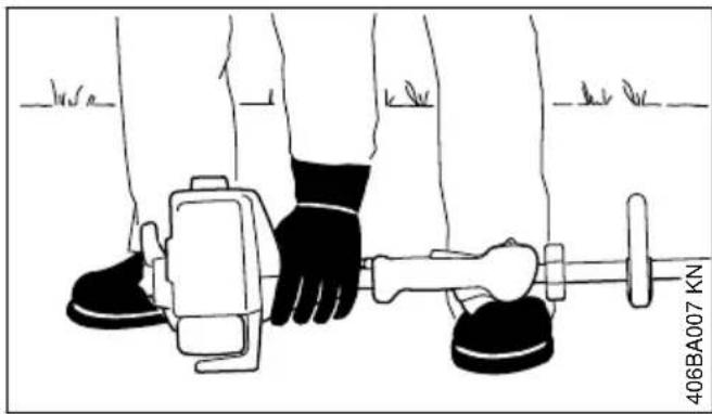STIHL BG-KM - Avviamento del motore - 1