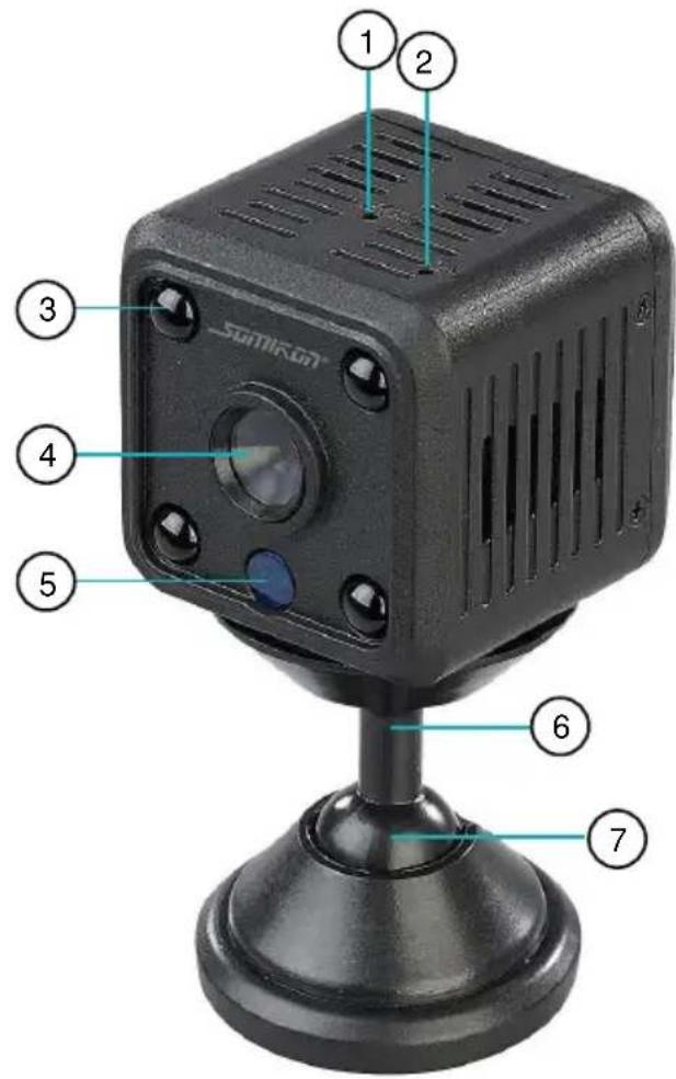Somikon DV-715.cube - Vorder- und Oberseite - 1