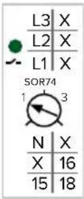 Mennekes AMTRON Professional+ 22 - Three phases, anti-clockwise field of rotation: - 1