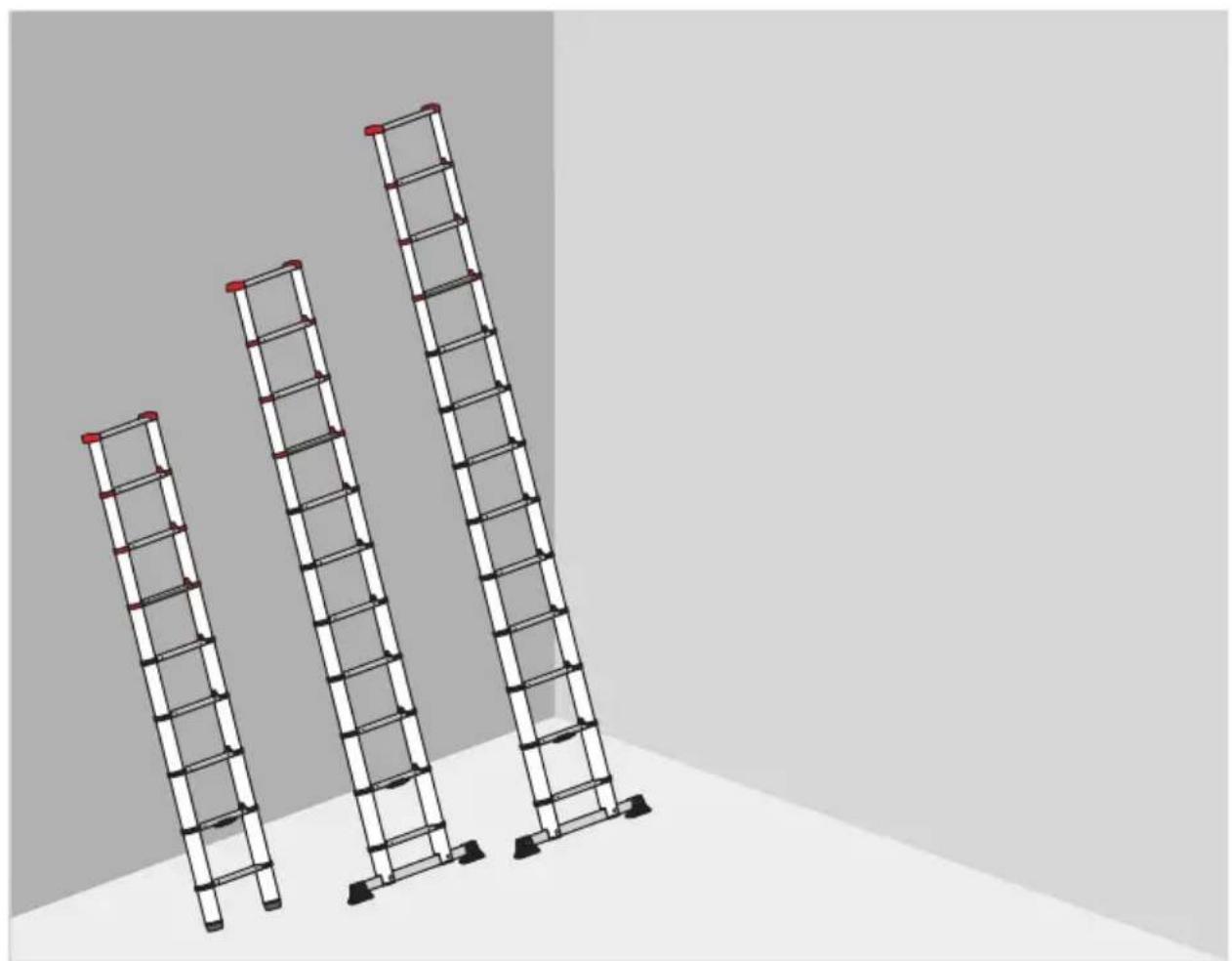 HAILO Flexline T80 - Hailo FlexLine aliuminio teleskopinės kopėčios - 1