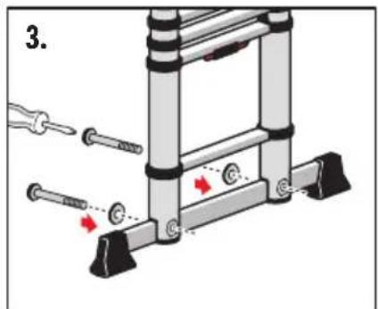 HAILO Flexline T80 - Installing the crossbar: - 4