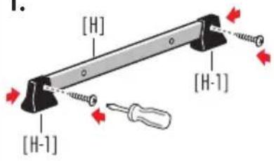 HAILO Flexline T80 - Montaggio della traversa - 2