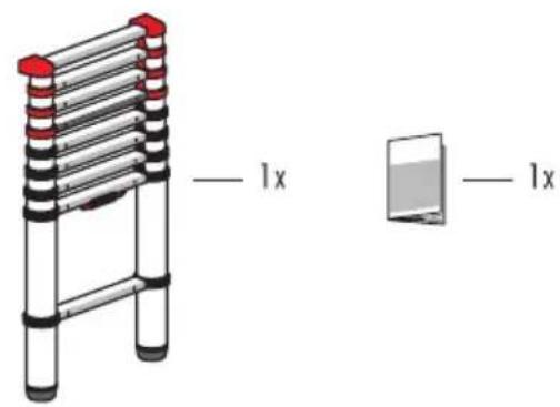 HAILO Flexline T80 - C) Teleskopiskās kāpnes 7113-091 - 2