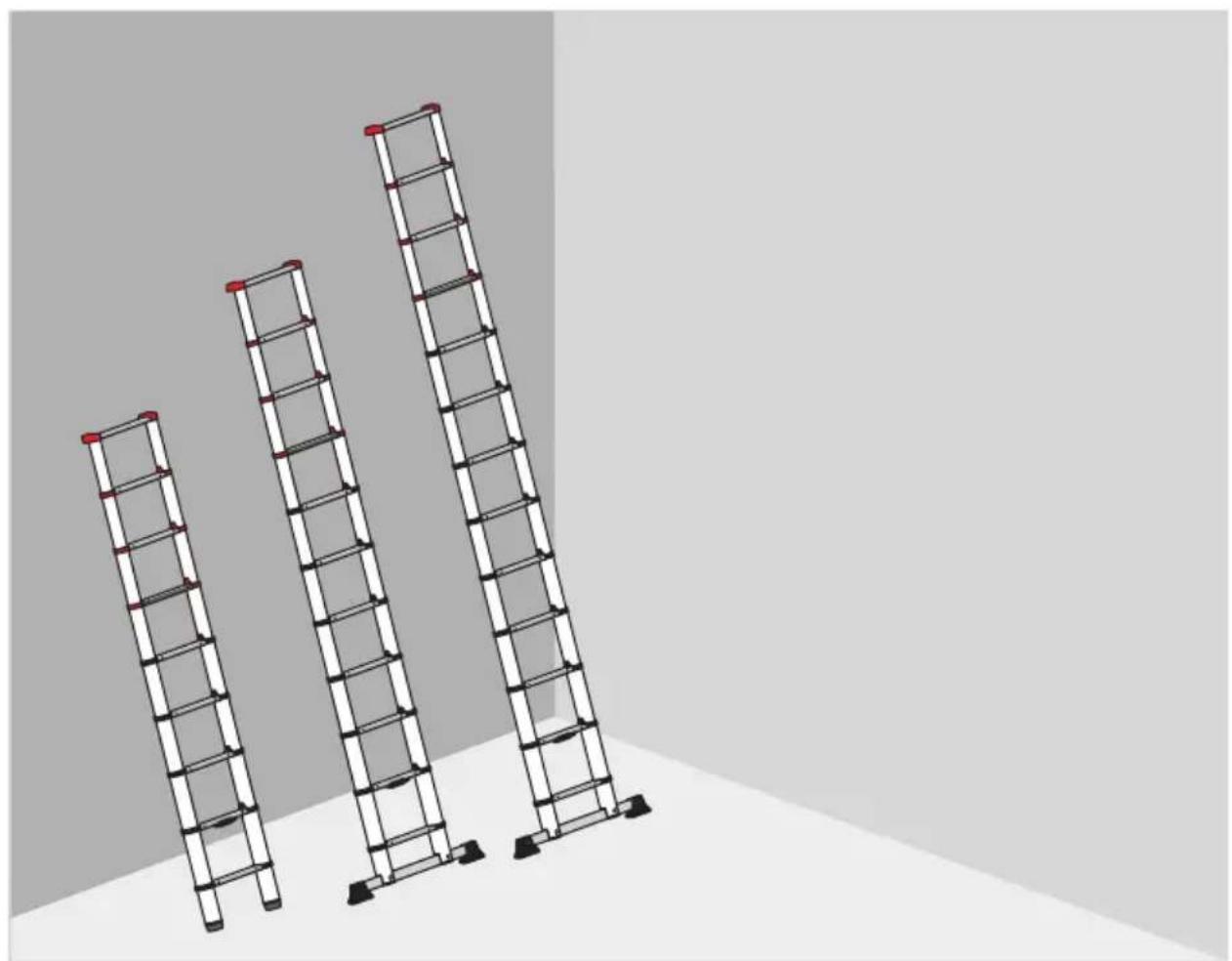 HAILO Flexline T80 - Escalera telescópica de aluminio Hailo FlexLine - 1