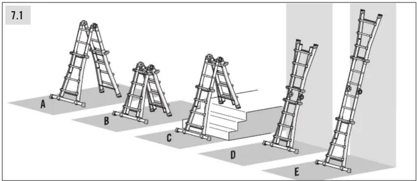 HAILO M80 - Regulación de los brazos de escalera extensibles - 1
