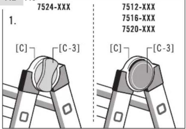 HAILO M80 - Activating the extendable ladder legs - 2