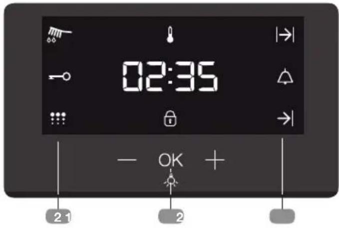 Küppersbusch BP 6332.0 - Beschreibung der elektronischen Uhr/Timer - 1