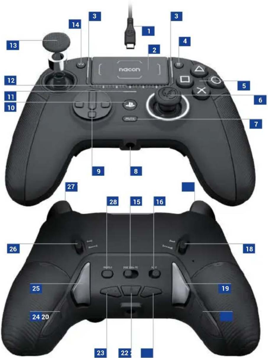 Nacon Revolution Pro 5 - I Controller Bedienelemente - 1