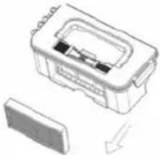 Vileda VR 302 - Reinigen van de stofbak en de filters - 4