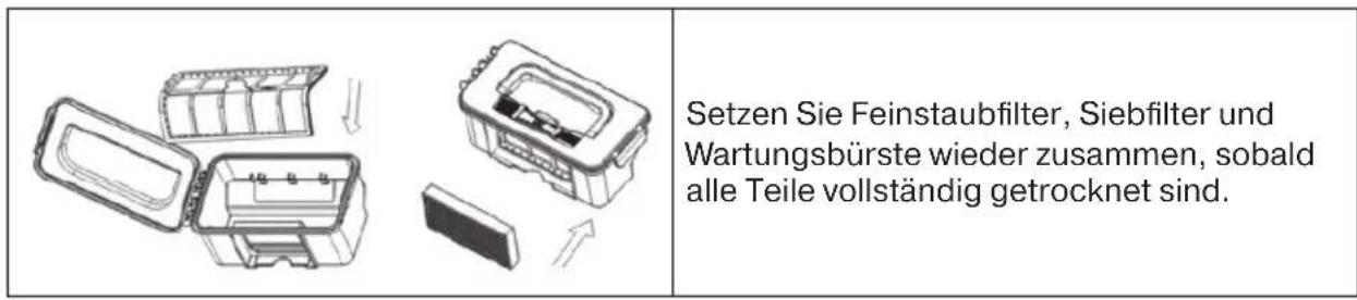 Vileda VR 302 - Reinigen des Staubbehälters und der Filter - 9