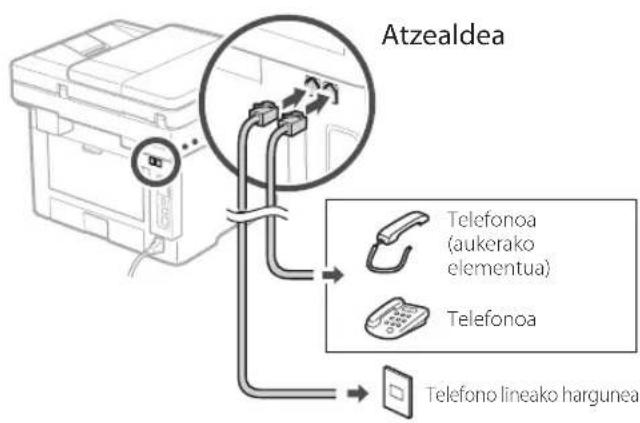 CANON i-SENSYS MF463dw - Konfigurazio prozedura - 1