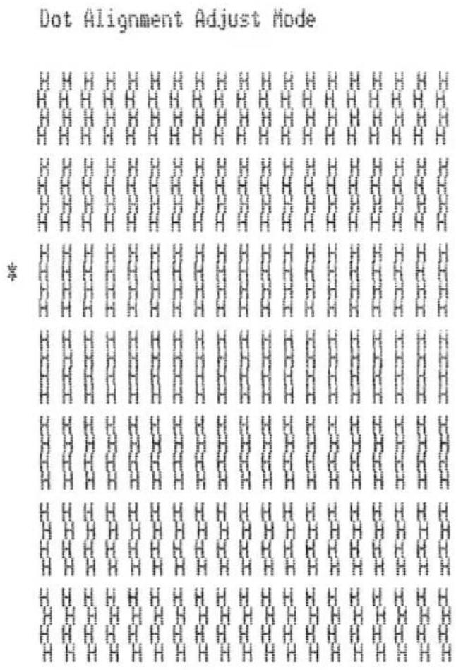 Star Micronics SP298MD - Adjusting the dot alignment - 4