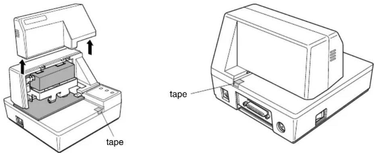 Star Micronics SP298MD - Removing the protective materials - 1