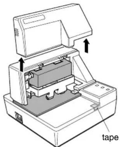 Star Micronics SP298MC - Removing the protective materials - 1