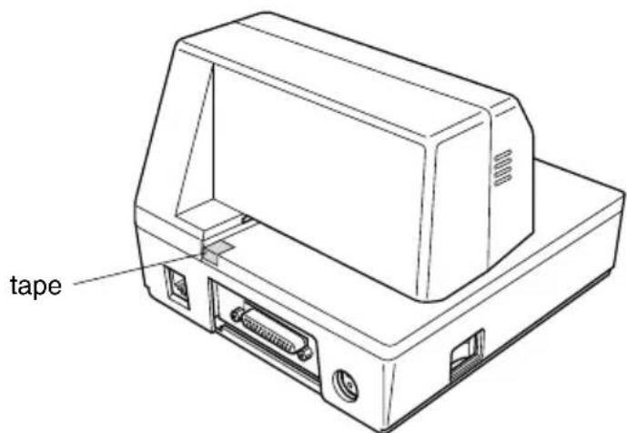 Star Micronics SP298MC - Removing the protective materials - 2