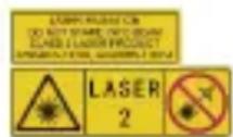 Hikmicro E01 - Avvertenza sulla luce laser supplementare - 1