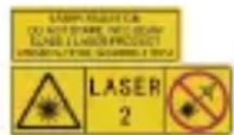 Hikmicro E01 - Advertencia sobre la luz láser suplementaria - 1