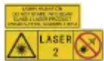 Hikmicro B20S - Warning zum Laserlicht - 1