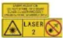 Hikmicro B20S - Advertência suplementar relativa à luz laser - 1