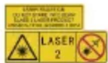Hikmicro B20S - Varování pro doplěkové laserové světlo - 1