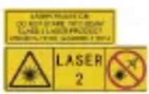 Hikmicro B20S - Advertencia sobre la luz láser suplementaria - 1