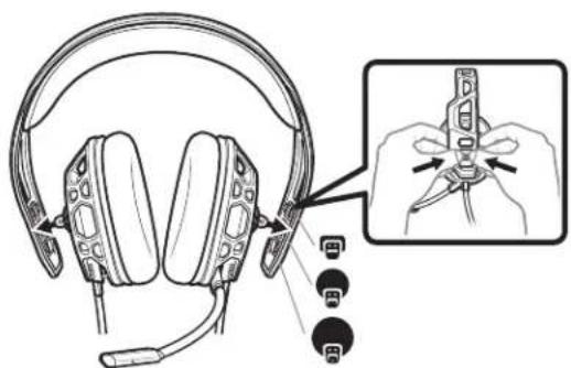 PLANTRONICS RIG 300HX - Montaż słuchawek - 2