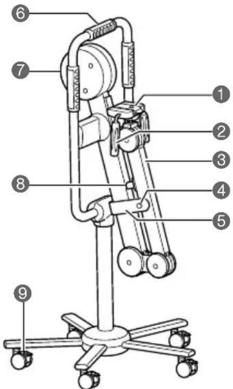 CASIO DZ-C100 - Nom des éléments du CAMERA STAND - 1