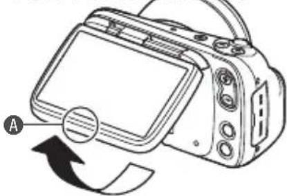 CASIO DZ-C100 - ■ Ouverture de l'écran LCD - 1