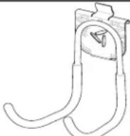 Gladiator GAKT32GPGY - INSTALLATION INSTRUCTION OF HOOKS, BINS AND BASKETS - 1
