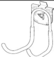 Gladiator GAGP32PAEY - INSTALLATION INSTRUCTION OF HOOKS, BINS AND BASKETS - 1