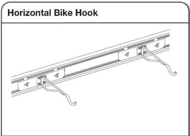 Gladiator GAKT32GFGG - Install the Horizontal Bike Hook - 1