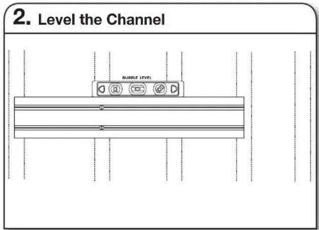 Gladiator GAKT32GFGG - Mounting the Channels - 4