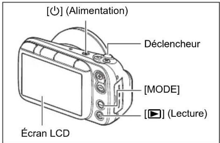 CASIO DZ-D100 - Appuyez sur [MODE] et sélectionnez le mode d'enregistrement. - 2