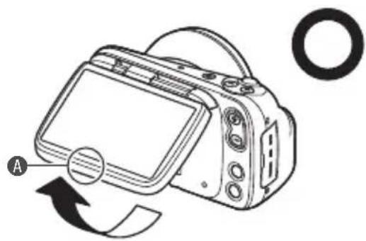 CASIO DZ-D100 - ■ Ouverture de l'écran LCD - 1