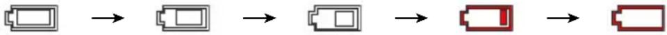 CASIO DZ-D100 - Vérification de la charge restante de la batterie - 1
