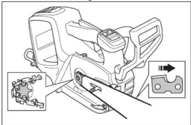 HUSQVARNA T542i XP G - So montieren Sie Führungsschiene und Kette - 5