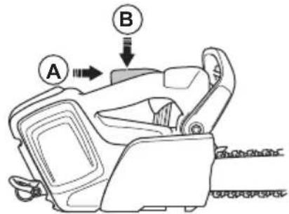 HUSQVARNA T542i XP G - De vergrendeling van de activeringsschakelaar controleren - 2
